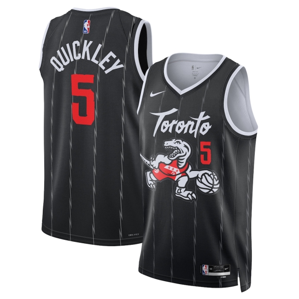 Toronto Raptors Trikot Immanuel Quickley Nike 2025-26 City Edition Schwarz Swingman - Herren Toronto Raptors Trikot Immanuel Quickley Nike 2025-26 City Edition Schwarz Swingman - Herren